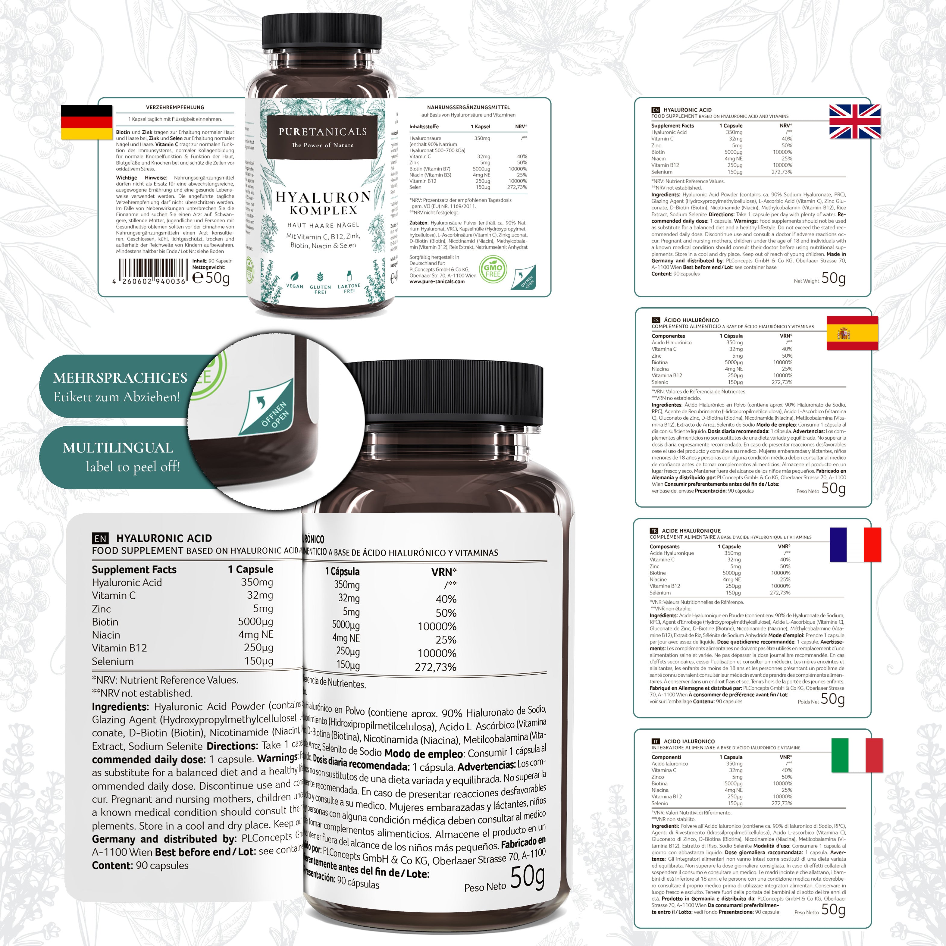 Puretanicals | Hyaluronic Acid