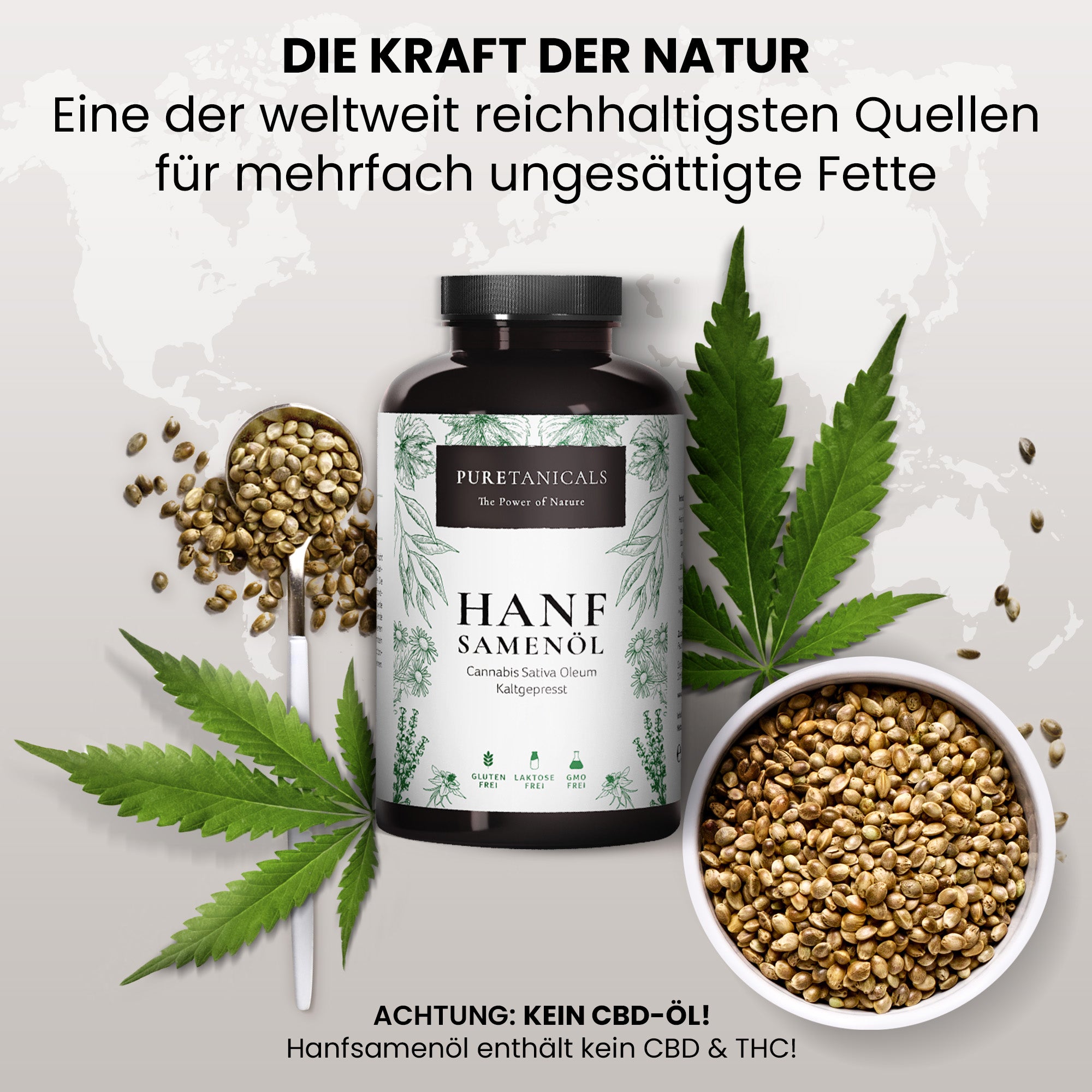 Puretanicals | Hemp seed oil | Softgel